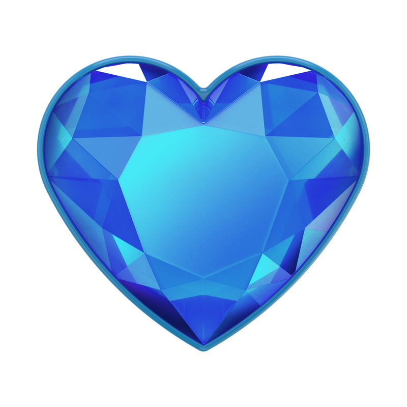 Dichroic Crystal Heart — Adhesive PopGrip image number 0