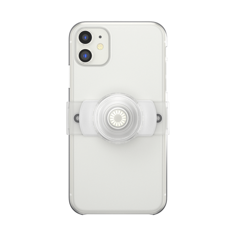 Clear on White with Square Edges — Slide Stretch PopGrip image number 1