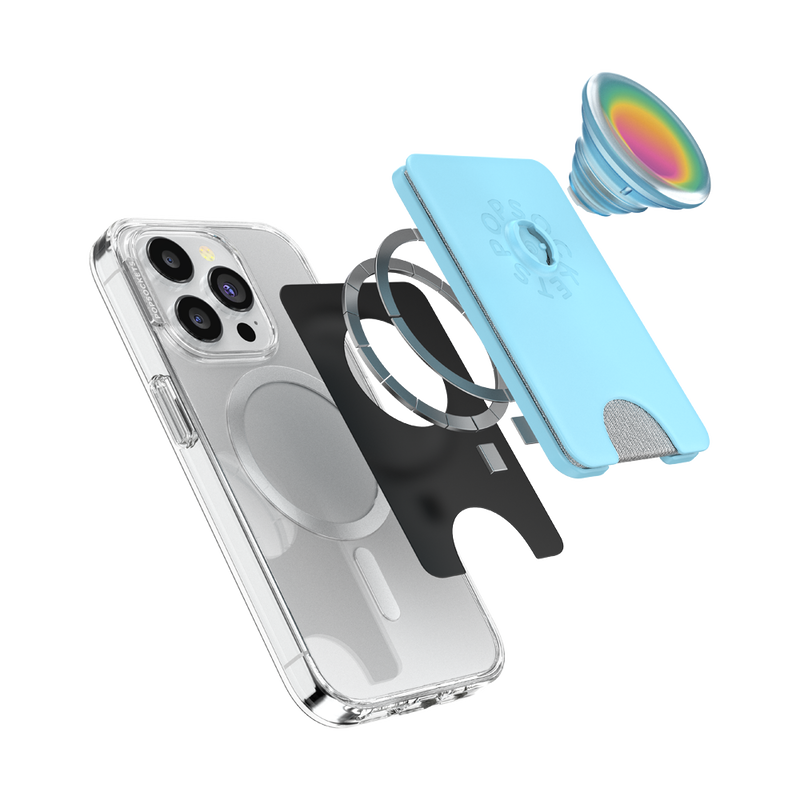 Butterfly Pea Blue Boca Aura — MagSafe PopWallet+ image number 9