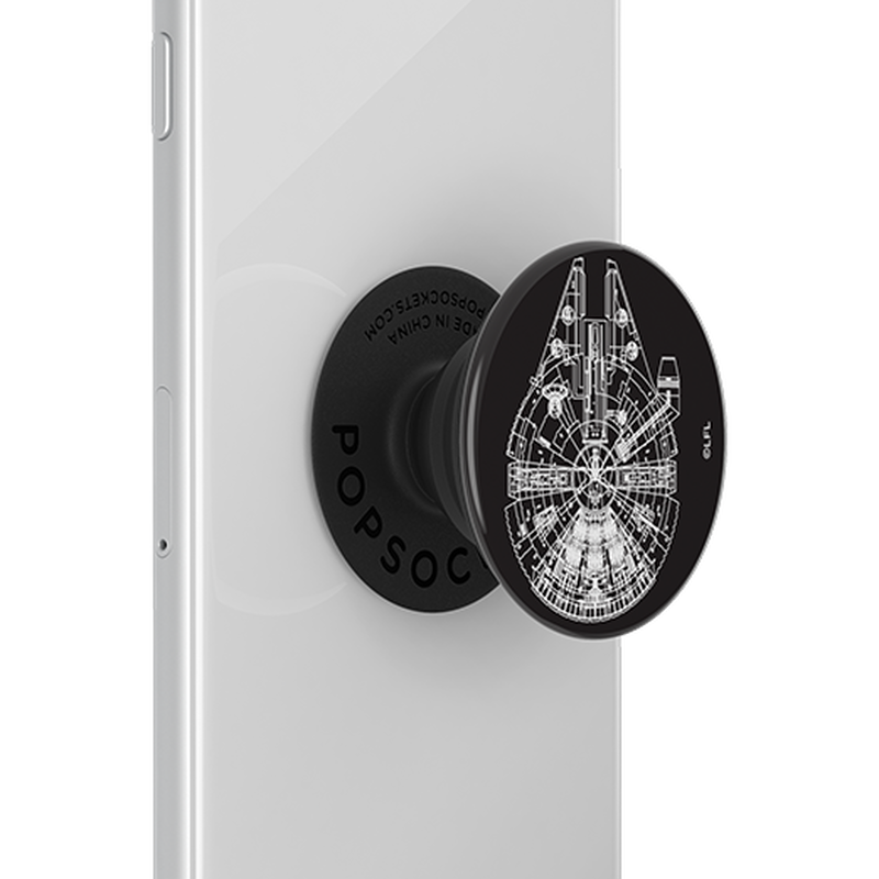 Aluminum Millennium Falcon — Adhesive PopGrip image number 5