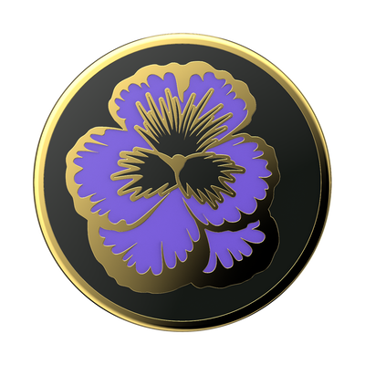 Enamel Flowering Iris — Adhesive PopGrip