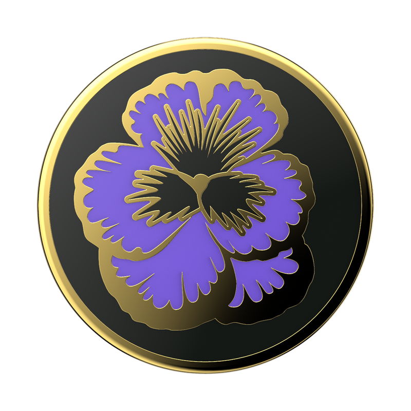 Enamel Flowering Iris — Adhesive PopGrip image number 0