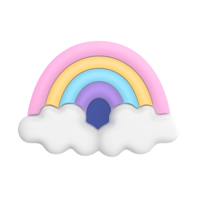 PopOut Rainbow Fluff — Adhesive PopGrip