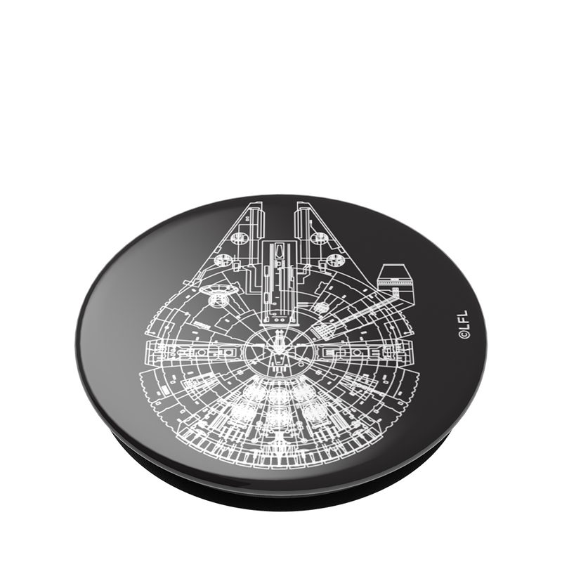 Aluminum Millennium Falcon — Adhesive PopGrip image number 2