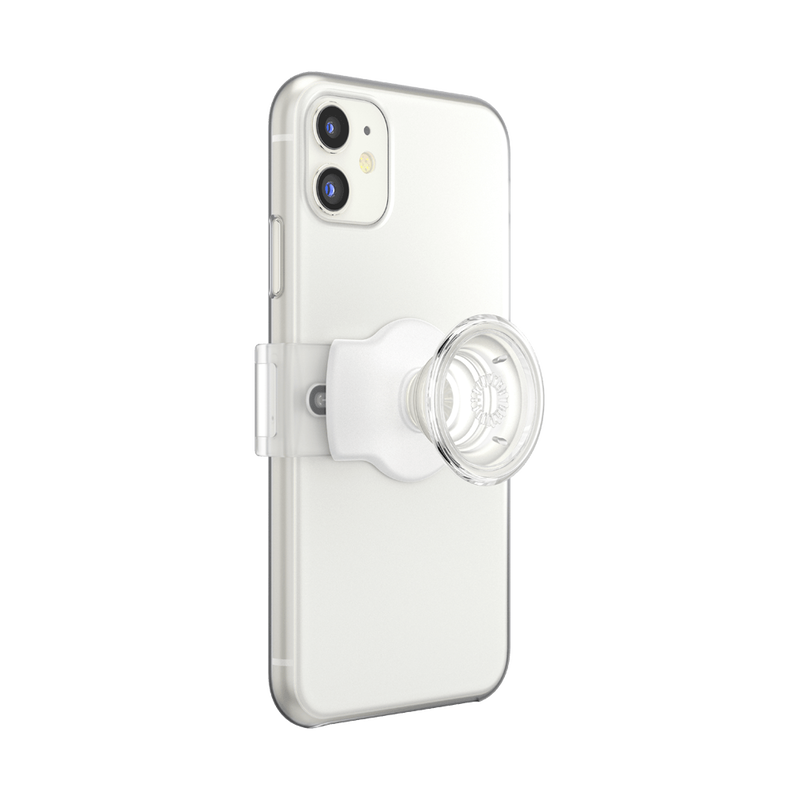 Clear on White with Square Edges — Slide Stretch PopGrip image number 2