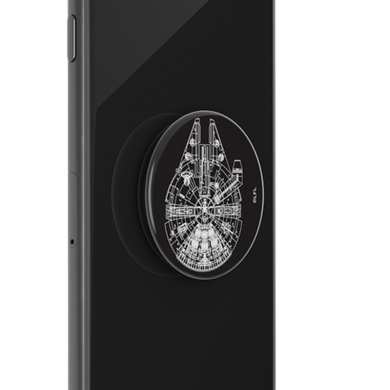 Aluminum Millennium Falcon — Adhesive PopGrip image number 4