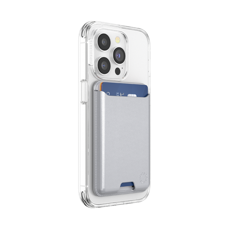 Silver — Softgoods MagSafe PopWallet+ image number 5