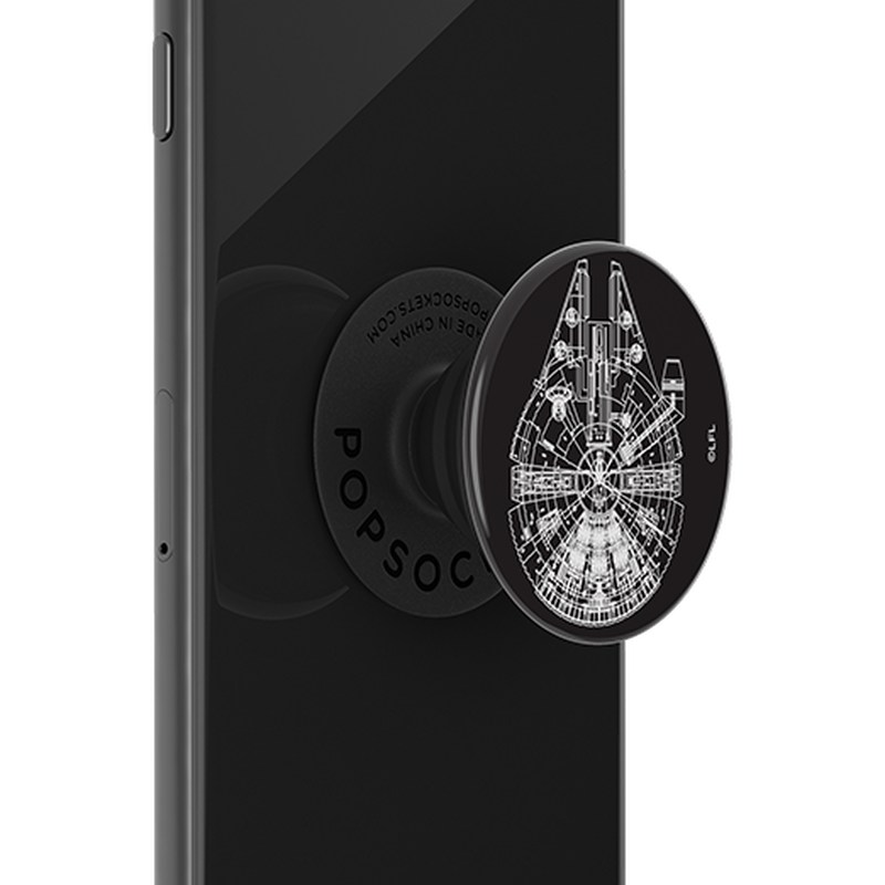 Aluminum Millennium Falcon — Adhesive PopGrip image number 3