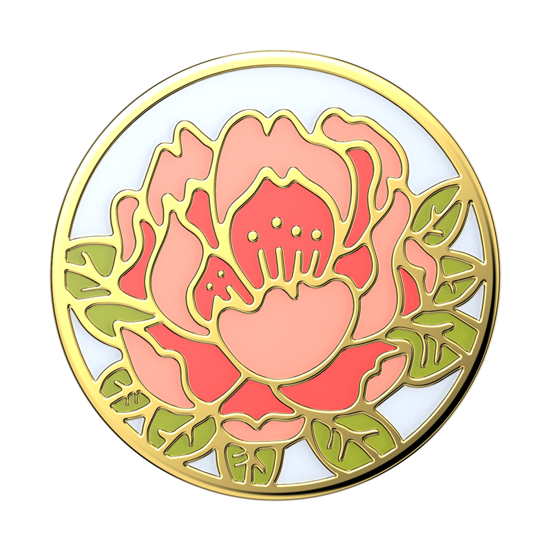 Enamel Blooming Peony Pink — Adhesive PopGrip image number 0