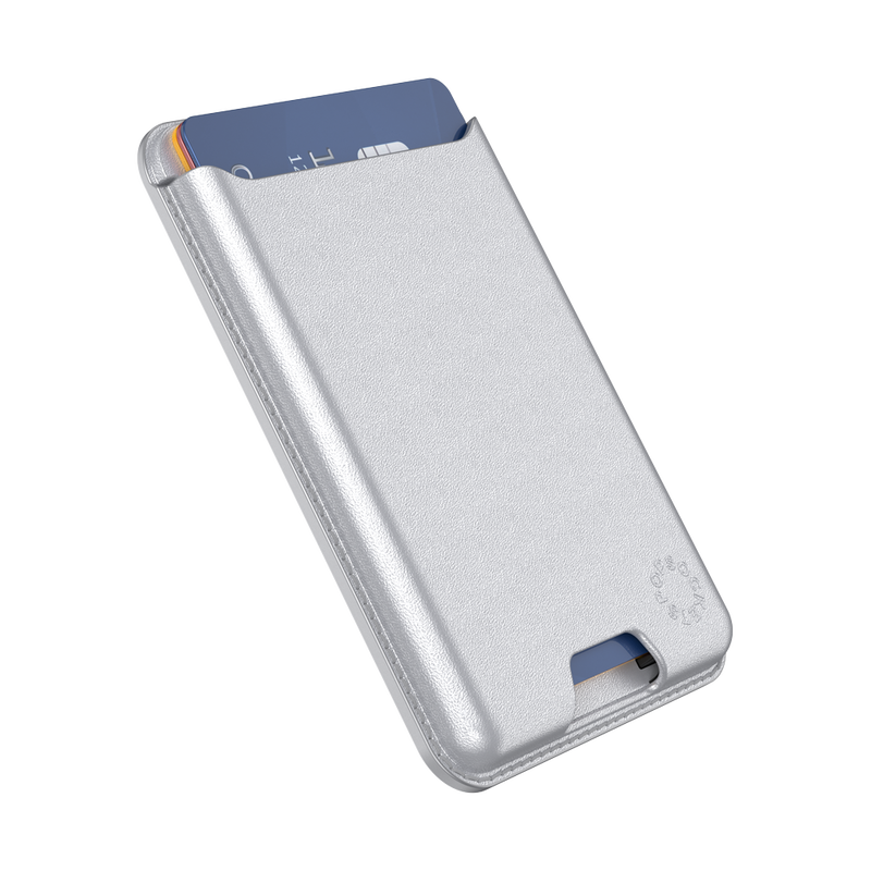 Silver — Softgoods MagSafe PopWallet+ image number 2